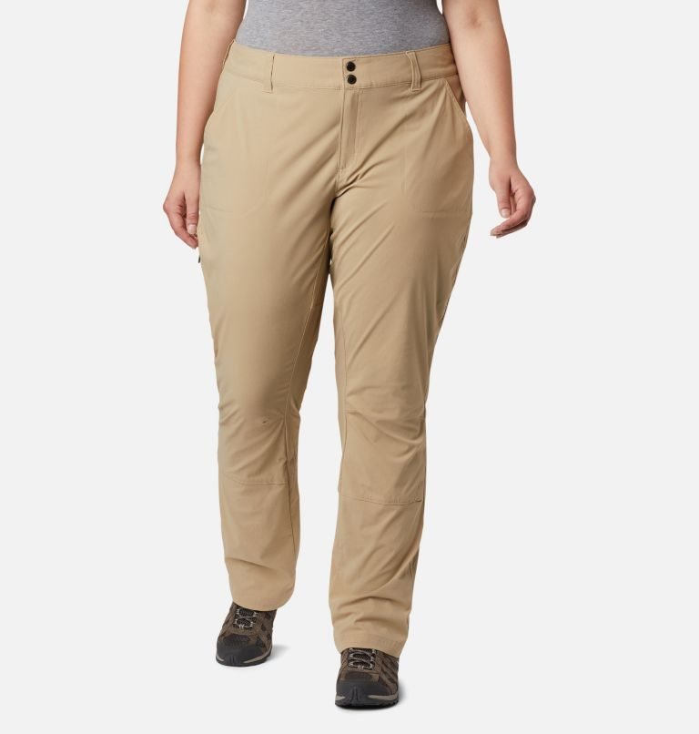 Pantaloni Columbia Saturday Trail Stretch Dama Kaki | Plus Size HP7QMZA08